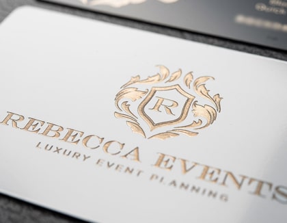 Luxury Black Metal Business Cards