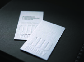 Embossed Business Cards